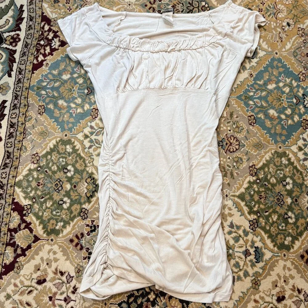 Ivory Color Ruched Top - Picture 5 of 6